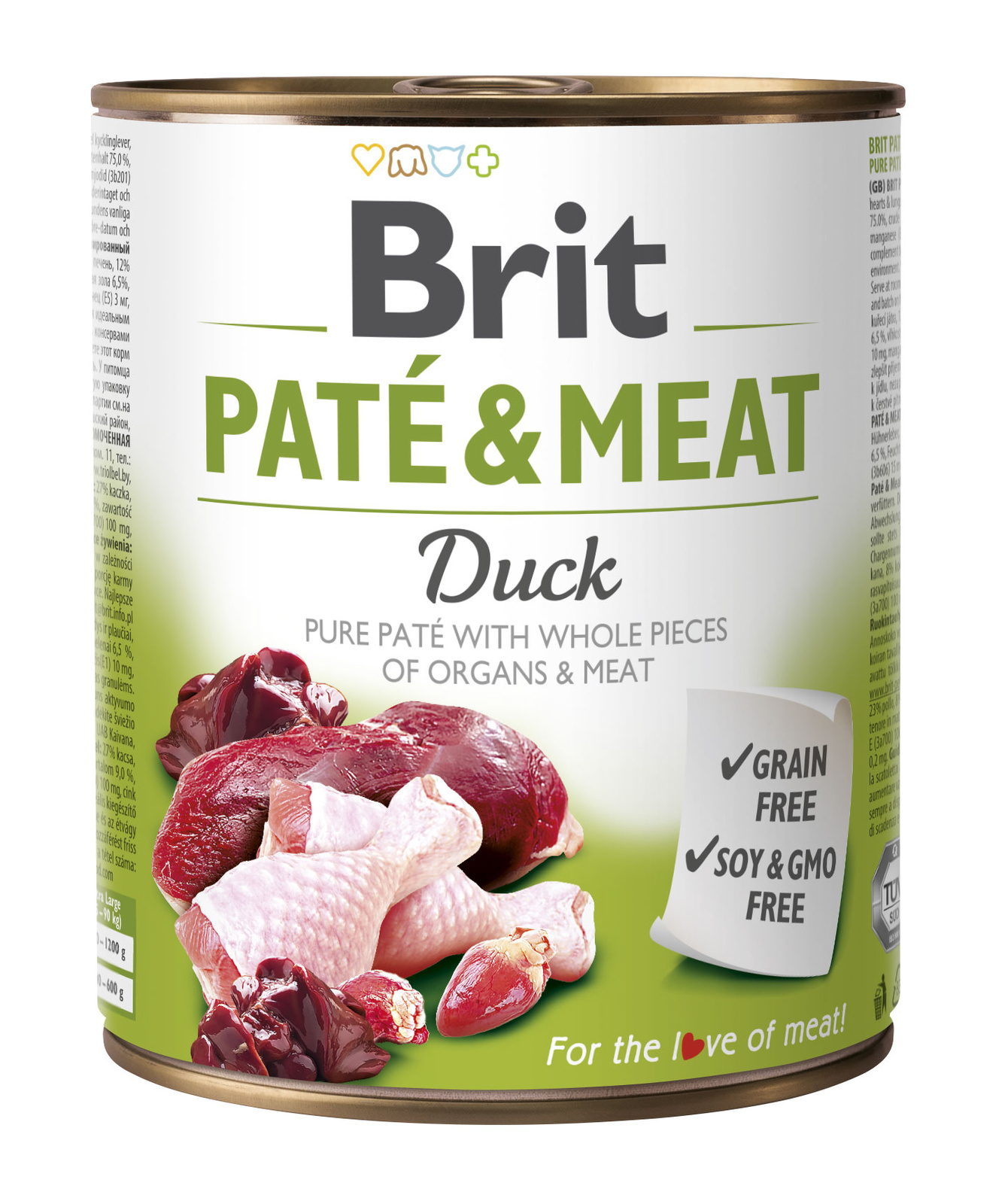 Brit Pate & Meat Z Kaczką 800g