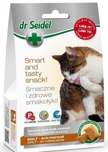 Laboratorium DermaPharm Dr Seidel Smakołyki Dla Kotów Odkłaczanie 50g