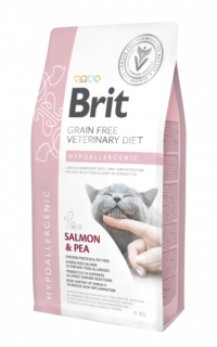 Brit Grain Free Veterinary Diet Cat Hypoallergenic Łosoś Z Groszkiem 5kg