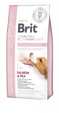 Brit Grain Free Veterinary Diet Dog Hypoallergenic Łosoś Z Groszkiem 12kg
