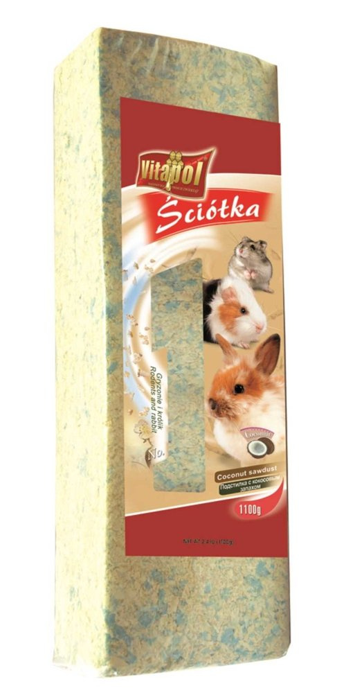 Vitapol Kolorowa Ściółka O Zapachu Kokosowym Dla Gryzoni I Królika 1,1kg