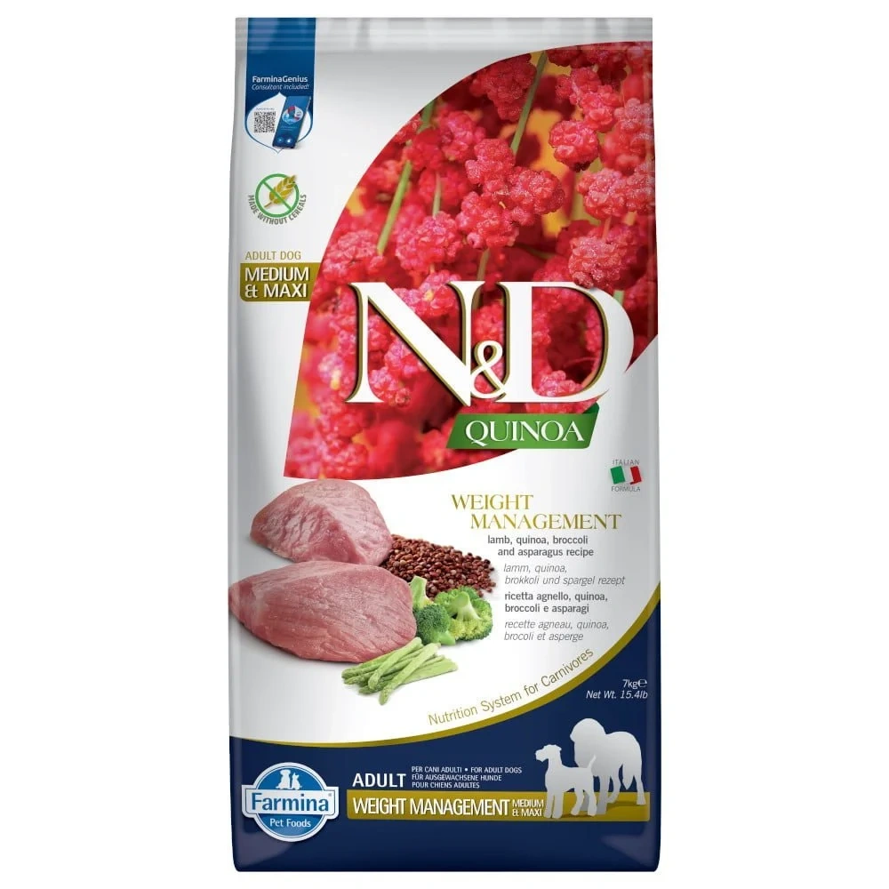 Farmina N&D Quinoa Canine Weight Management Lamb 7kg