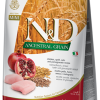 Farmina N&D Ancestral Grain Canine Adult Mini Chicken&Pomegranate 7kg