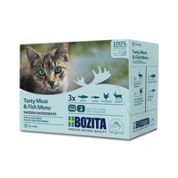 BOZITA Multibox mix mięsno-rybny w sosie dla kota, saszetki 12 x 85 g