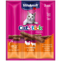 Vitakraft Cat Stick Mini Kabanosy Indyk Z Jagnięciną 3x18g