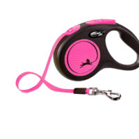 Flexi Smycz Classic S Taśma 5m Do 15kg Neon Pink