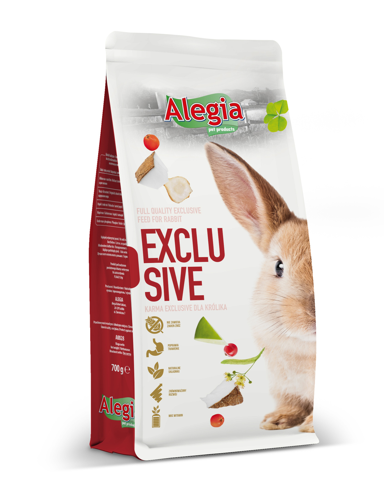 ALEGIA Karma Exclusive Królik 700g