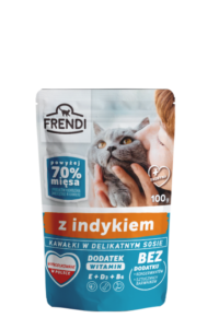 Frendi Kawałki W Delikatnym Sosie Z Indykiem 100g