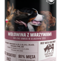 PetRepublic Wołowina Z Warzywami Krojone Kawałki W Delikatnym Sosie 1250g