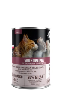 PetRepublic Wołowina Krojone Kawałki W Delikatnym Sosie 400g