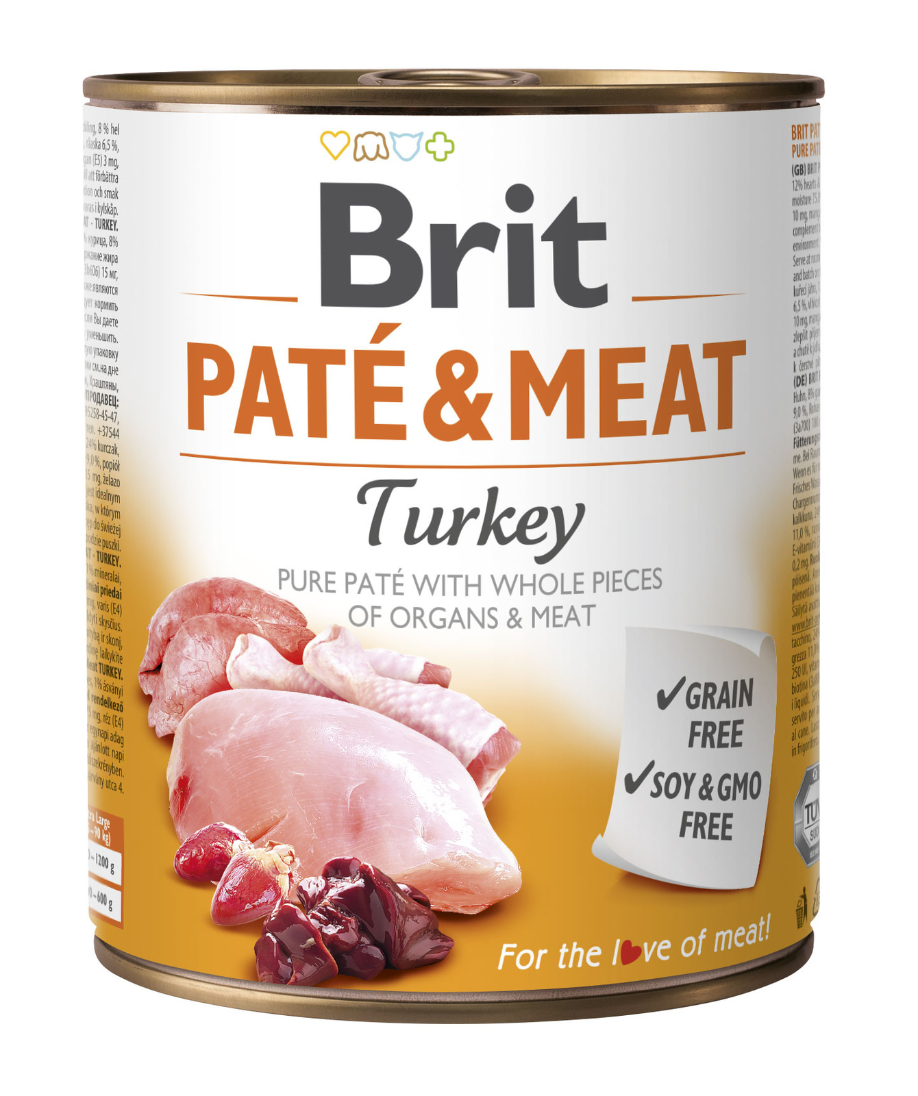 Brit Pate & Meat Turkey 800g