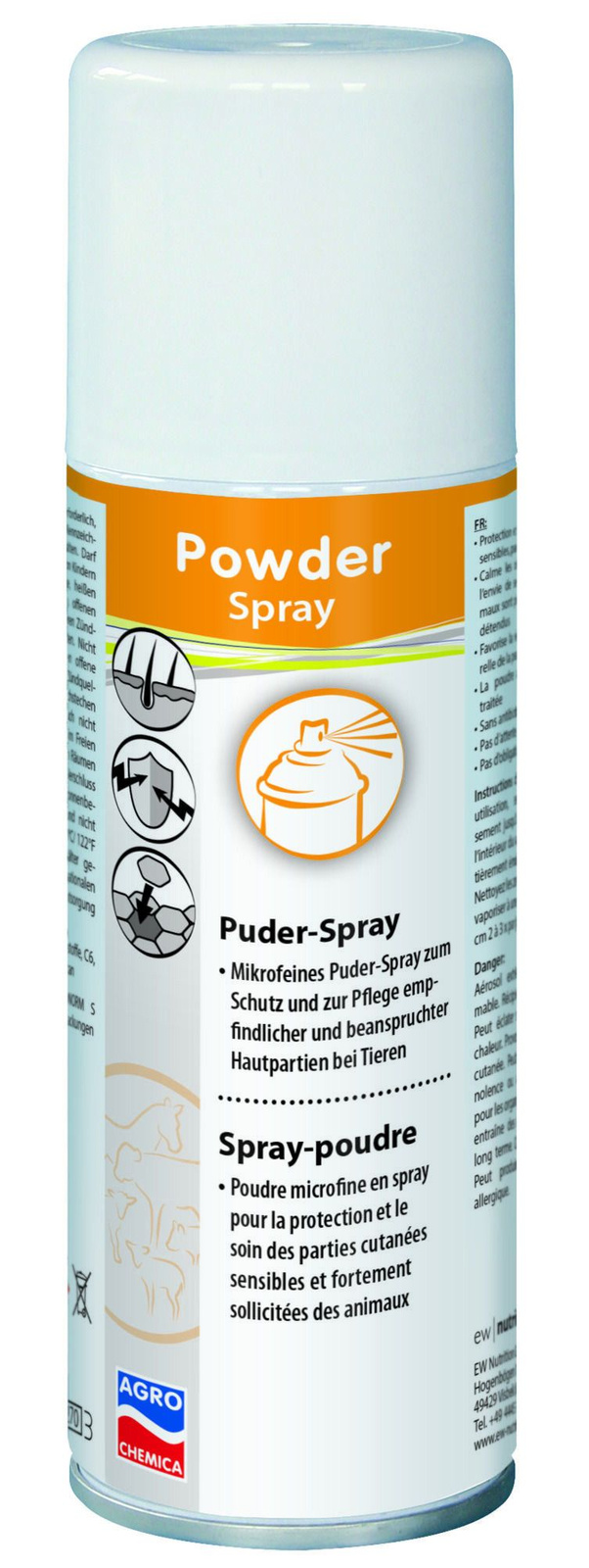 Kerbl Mikrodrobny Puder W Sprayu Do Ochrony Skóry 200ml