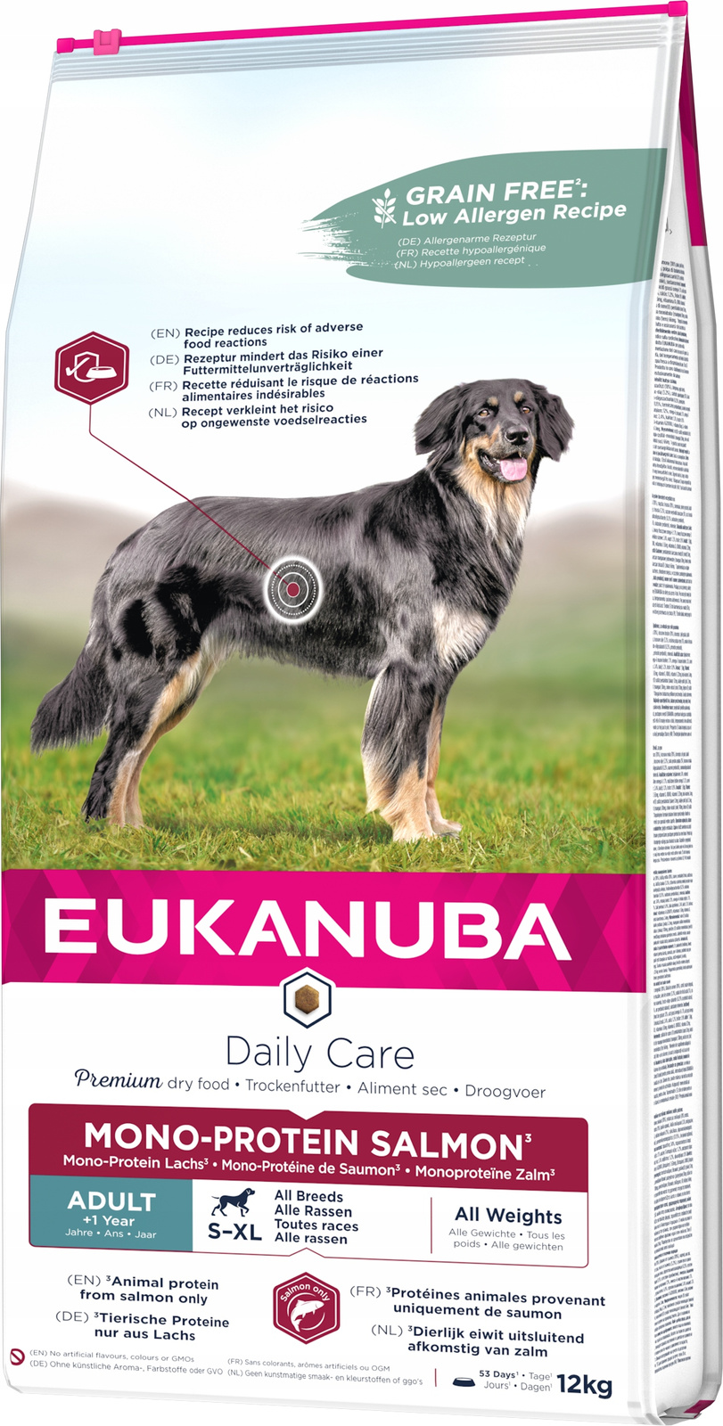 Eukanuba Daily Care Adult Mono-Protein Salmon 12kg