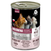 PetRepublic Monoprotein Wołowina 400g - karma monobiałkowa dla kotów