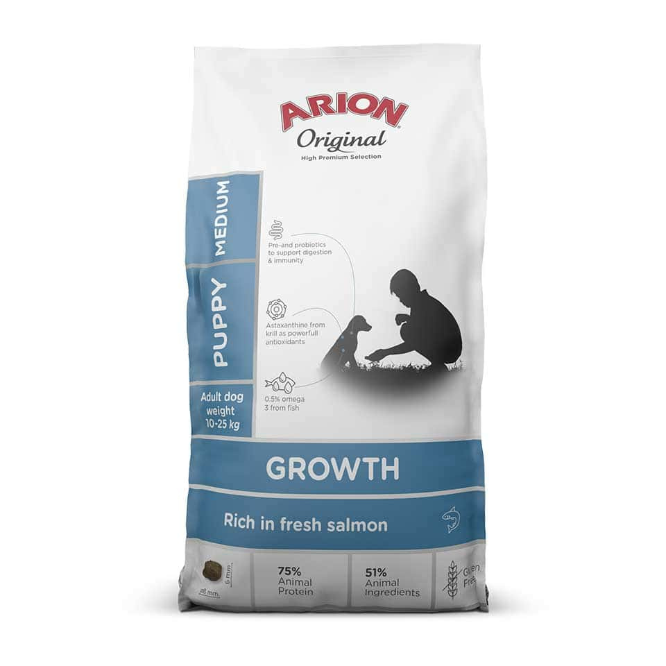 Arion Original Growth Salmon/Fish Puppy Medium 2kg