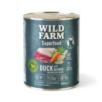 Wild Farm Superfood Kaczka – mokra karma z komosą i marchewką 800g