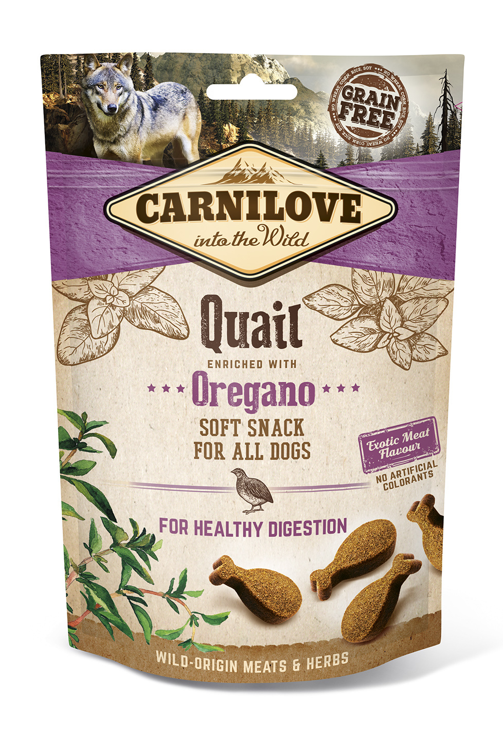 Carnilove Semi-Moist Snack Przepiórka I Oregano Dla Psów 200g