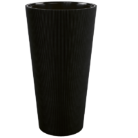Donica Linea Slim 30 - głęboka czerń