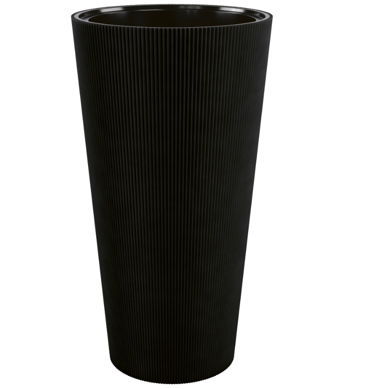 Donica Linea Slim 30 - głęboka czerń