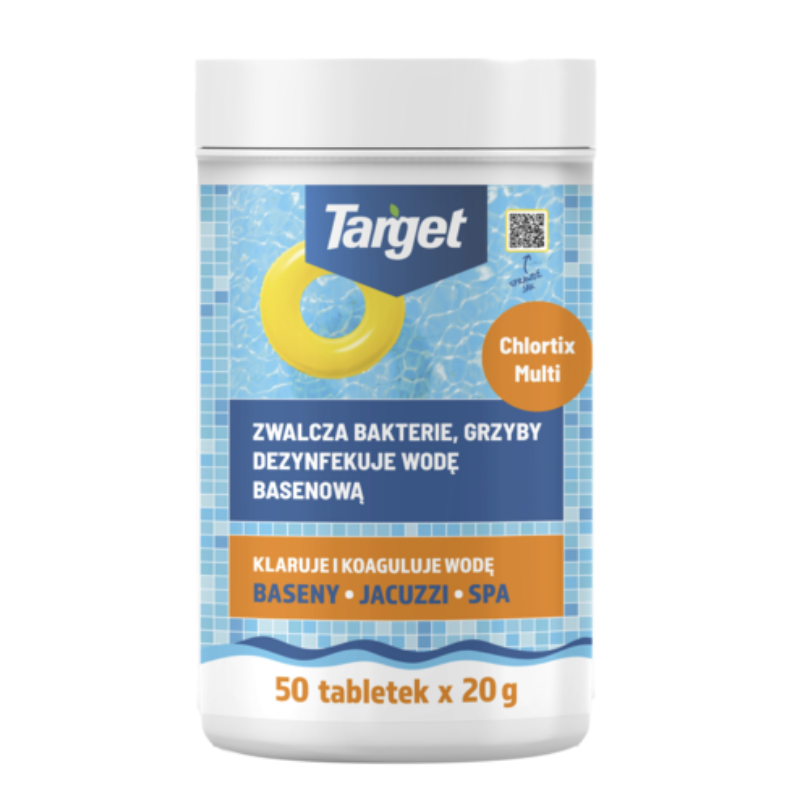 Chlortix Multi – Zwalcza Glony I Dezynfekuje Wodę Basenową (50 X 20g) 1kg