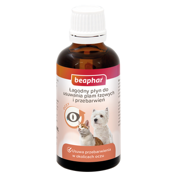 BEAPHAR Łagodny Płyn Do Usuwania Plam Łzowych I Przebarwień 50ml