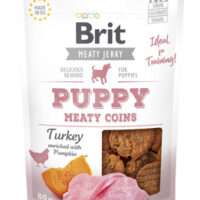Brit Jerky Snack Turkey Meaty Coins For Puppies 80g