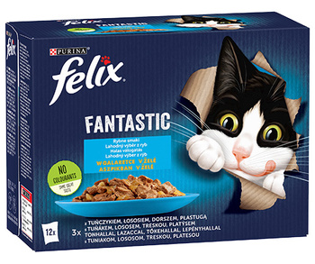 Felix Fantastic Rybne Smaki W Galaretce 12x85g