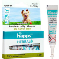 Bros Happs Herbal Krople Na Pchły I Kleszcze Dla Małych Psów 4 Tubki