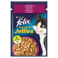 Felix Sensations Jellies Kaczka Z Szpinakiem W Galaretce 85g