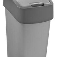 Curver Flip Bin Kosz Na Śmieci Szaro-Grafitowy 10l