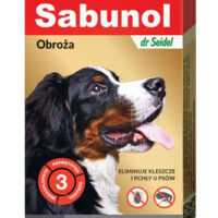 Laboratorium DermaPharm Sabunol Szara Obroża Przeciw Pchłom I Kleszczom Dla Psa 75cm