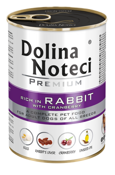 Dolina Noteci Premium Królik Z Żurawiną 400g
