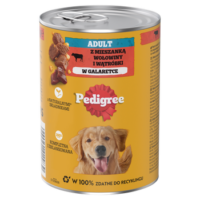 Pedigree Mokra Karma Dla Dorosłych Psów Z Wołowiną W Galarecie Puszka 400g