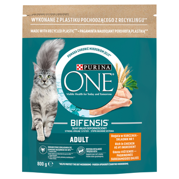 Purina One Cat Adult Z Kurczakiem Dla Kota 800g