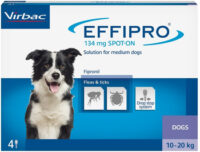 EFFIPRO Spot-On pies M 10-20 kg (pipeta 4 x 1,34ml)