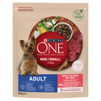 PURINA ONE Mini Adult Wołowina, ryż - sucha karma dla psa - 800g