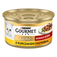 Purina Gourmet Gold kurczak/ wątróbka w sosie 85g