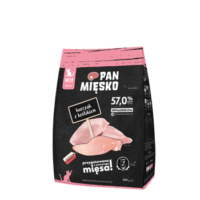 PAN MIĘSKO Kurczak z królikiem XS 400g dla kociąt