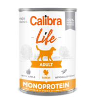 Calibra Dog Life Adult Turkey With Apples Karma Dla Psa 400g