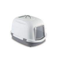 Stefanplast Kuweta Super Queen XXL z Filtrem Biało-Szara 71x55x46,5 cm