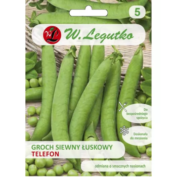 Groch siewny 'Telefon' – łuskowy, późny, nasiona pomarszczone